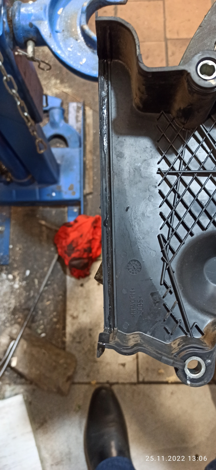 Замена комплекта ремня ГРМ. — Renault Duster (1G), 2 л, 2014 года ...