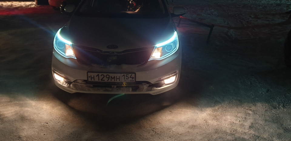Установка поворотников LEXUS style — KIA Rio (3G), 1,6 л, 2015 года ...