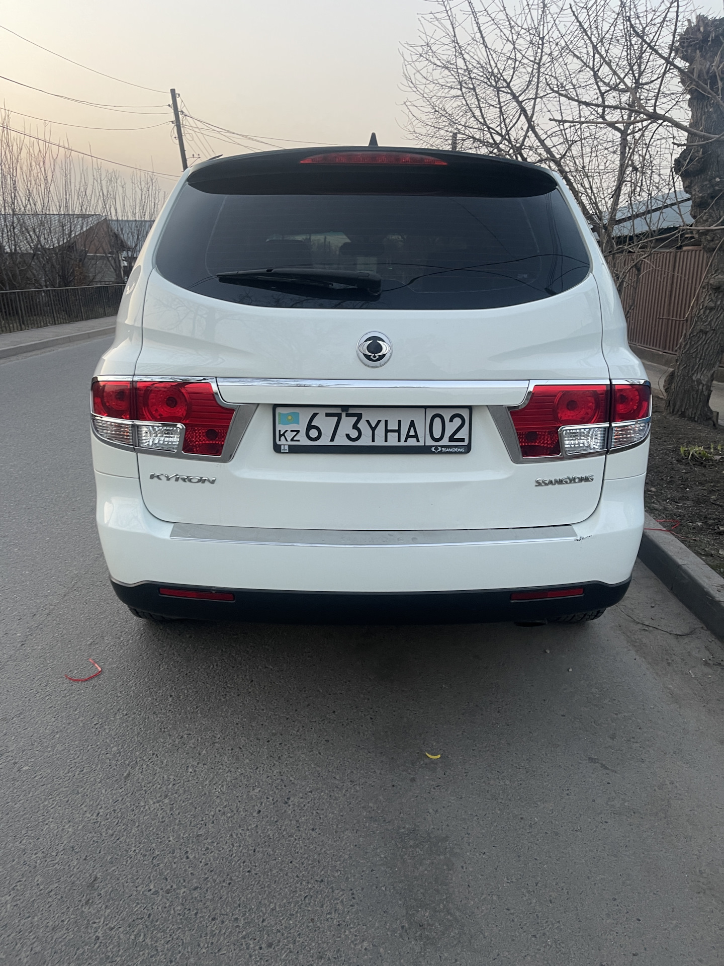 Накладки на пороги, задний бампер. — SsangYong Kyron, 2,3 л, 2013 года ...