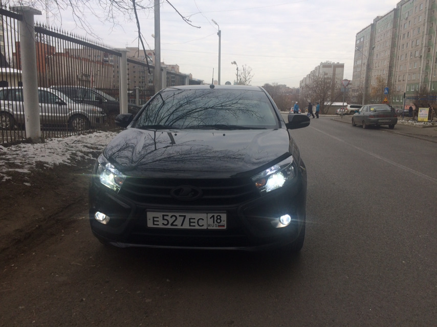 ПТФ — Lada Vesta, 1,6 л, 2017 года | стайлинг | DRIVE2