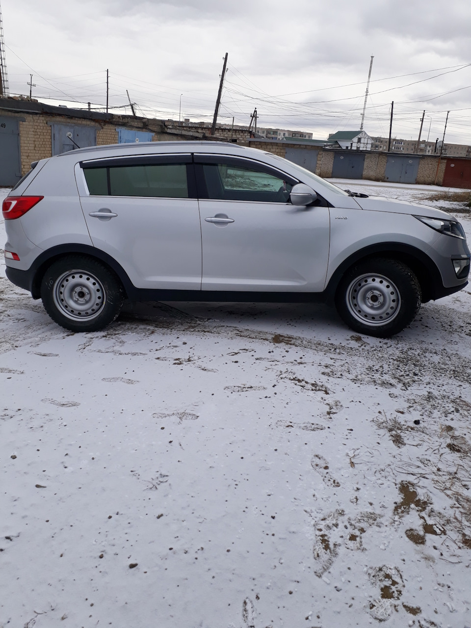 Зима — KIA Sportage (3G), 2 л, 2013 года | колёсные диски | DRIVE2