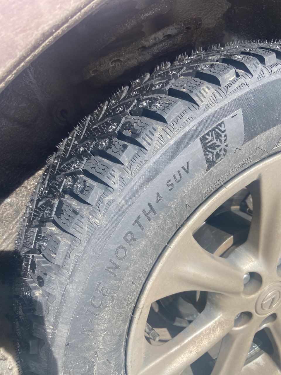 MICHELIN X-ICE  235/60R18 レクサスRX純正② Зима 235/60/18 Michelin — Lexus RX (2G), 3,5 л, 2008 года