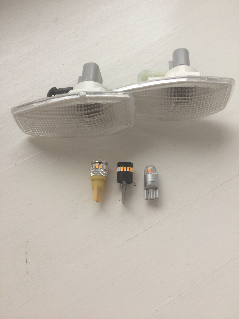 Белые боковые поворотки от гетс — Hyundai Accent (2G), 1,5 л, 2008 года ...