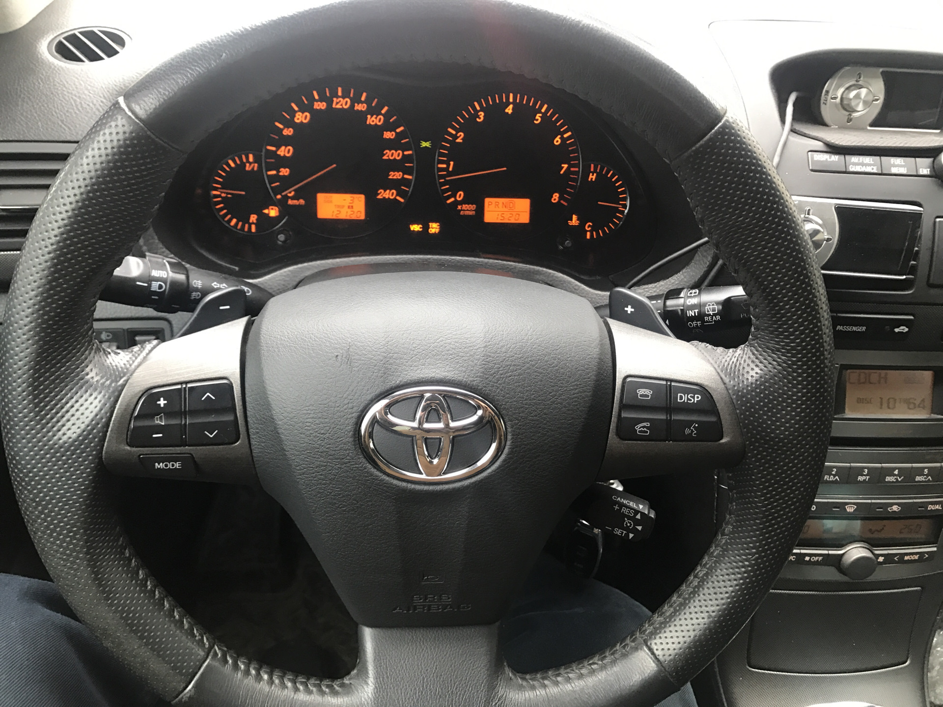 Как снять руль тойота авенсис