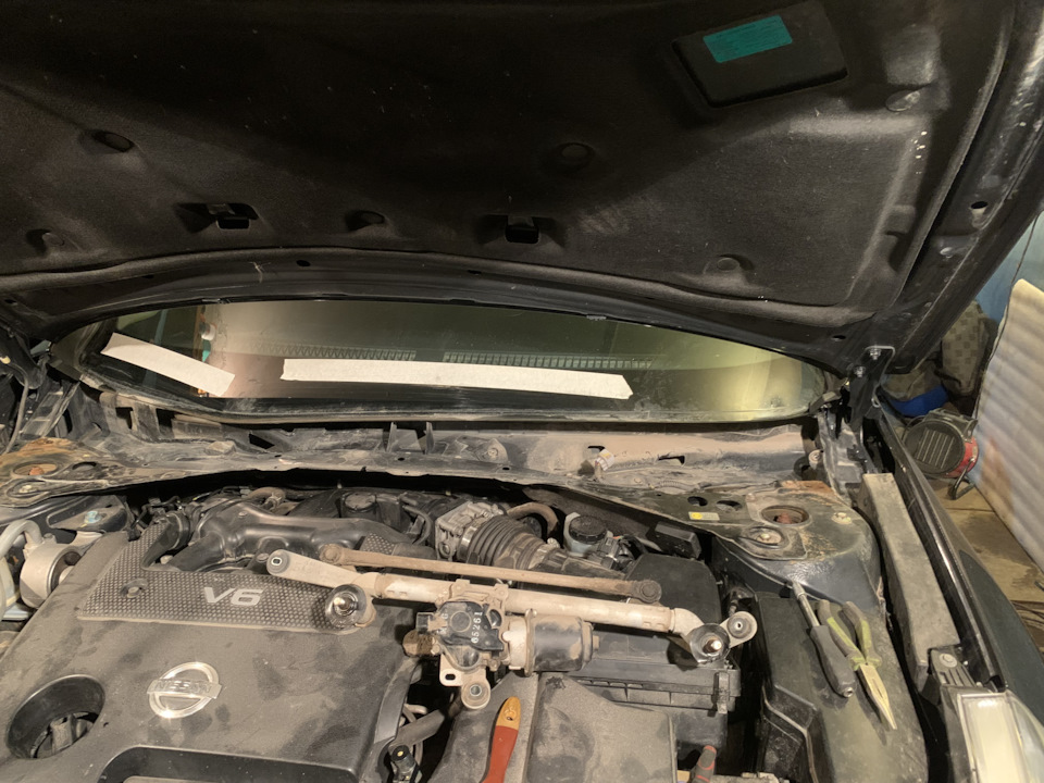 Трапеция дворников — Nissan Teana (J32), 2,5 л, 2010 года | своими ...