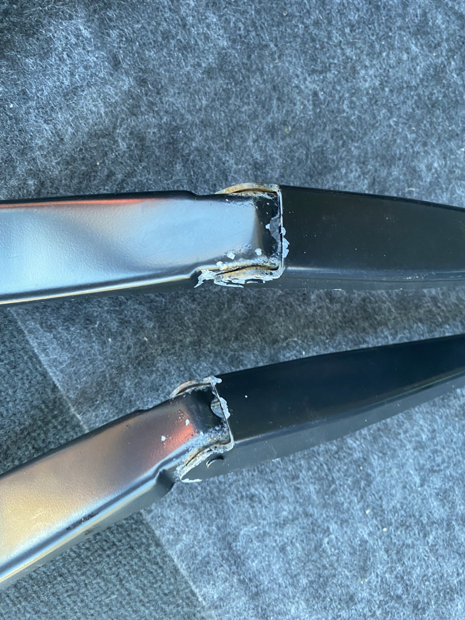 Порошковая покраска поводков дворников — Volvo XC60 (1G), 2,4 л, 2014 ...