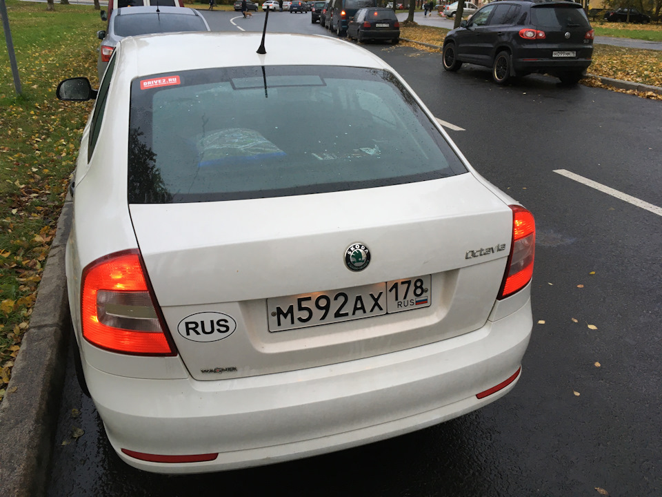 Наклейки Drive2 — Skoda Octavia A5 Mk2, 1,4 л, 2012 года | просто так ...