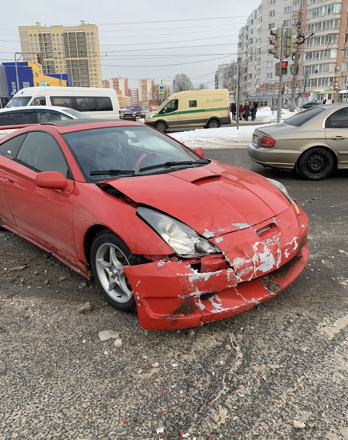 Как встретились два японца… — Toyota Celica (230), 1,8 л, 2000 года | ДТП |  DRIVE2