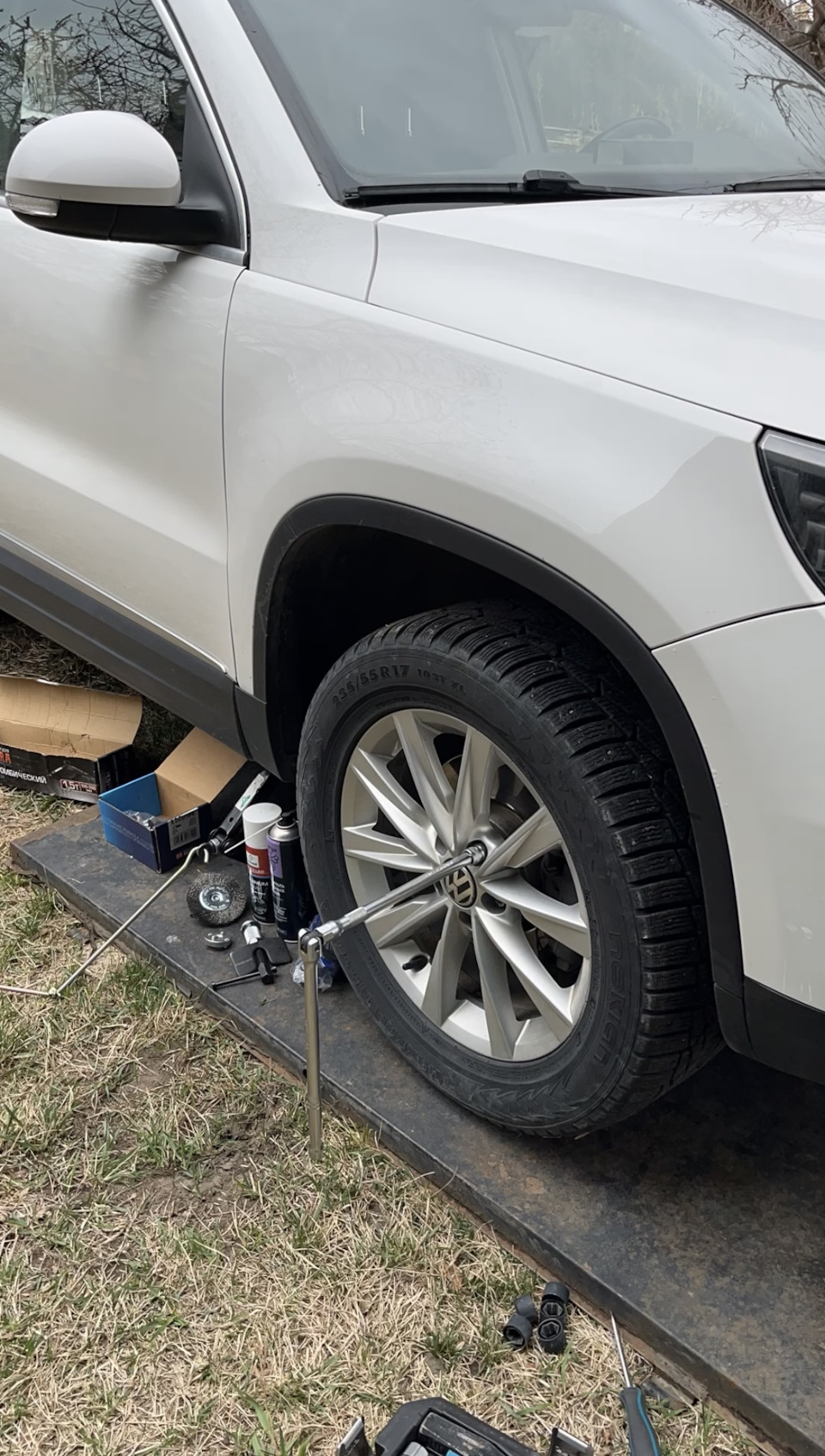Колодки, фильтр грубой очистки топлива. — Volkswagen Tiguan (1G), 2 л ...