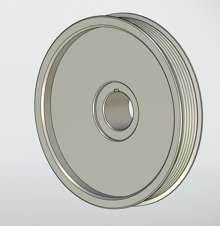 Цельнометалический шкив коленвала 6720300003 на Сангёнг Нью Актион 2.0 ...