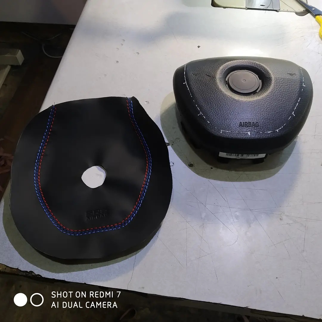 Перетяжка подушки руля БМВ — DRIVE2