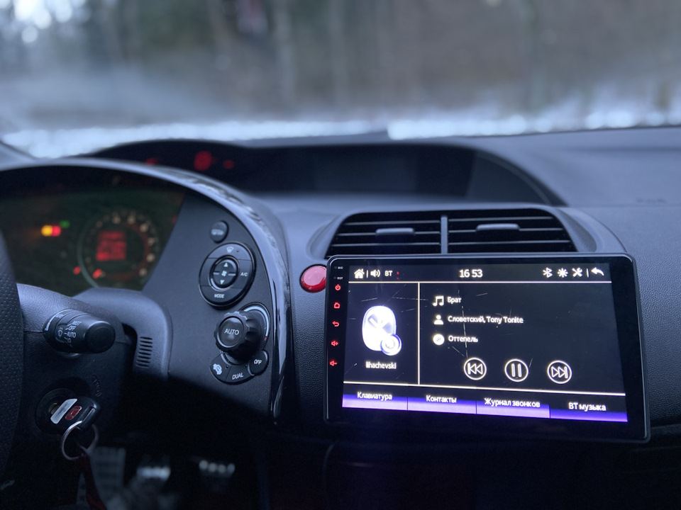 Магнитола INCAR ADF-7709 — Honda Civic Type R (3G), 2,4 л, 2007 года ...