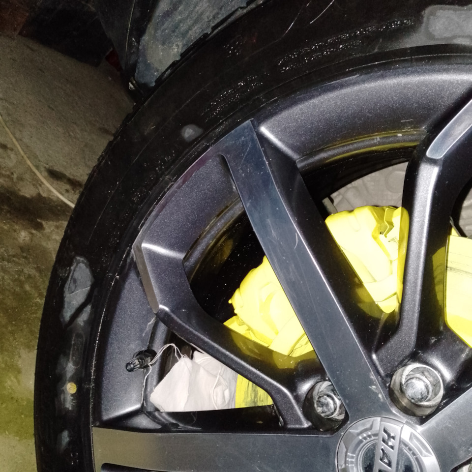 Ну и полуготовый результат . колхоз удался, я доволен. Осталось проехать, чтоб лишнее с диска убралось колодками. Но это завтра — Haval F7x (1G)