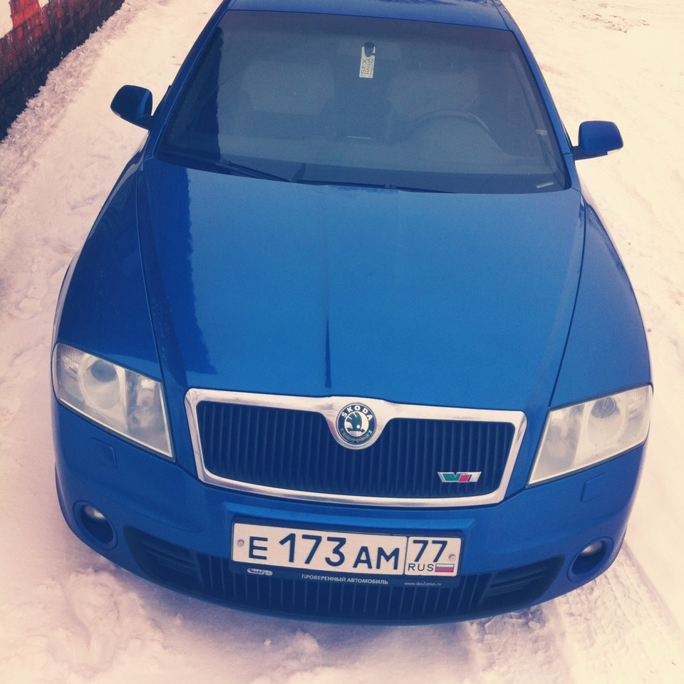 решетка супершкода) тюнячки) машина рада) — Skoda Octavia RS A5 Mk2, 2 л,  2006 года | стайлинг | DRIVE2