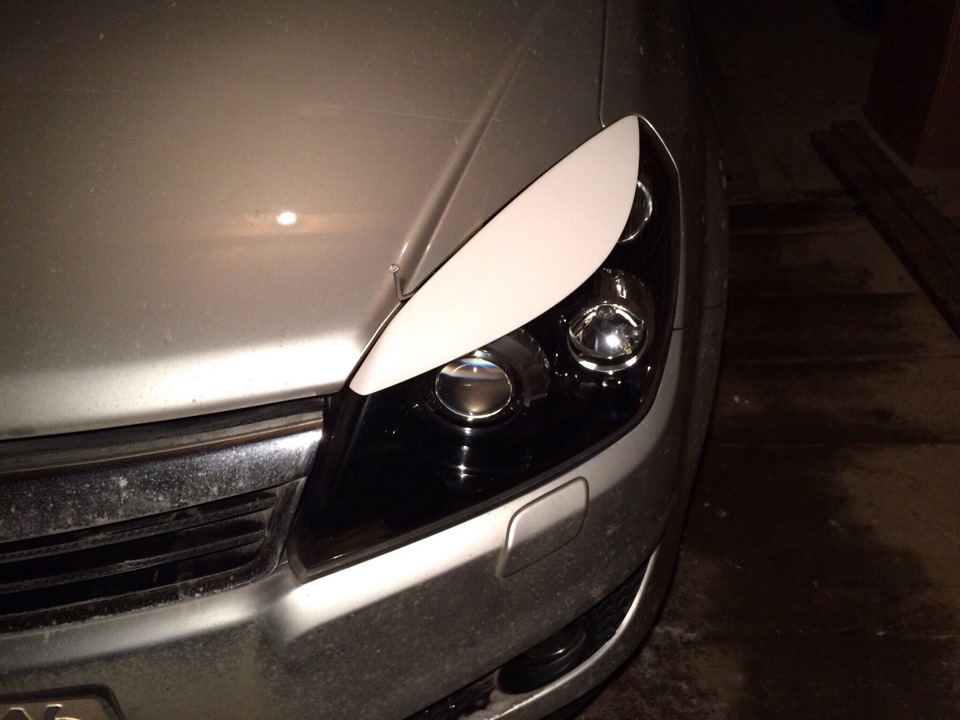 Реснички — Opel Astra H, 1,6 л, 2010 года | стайлинг | DRIVE2