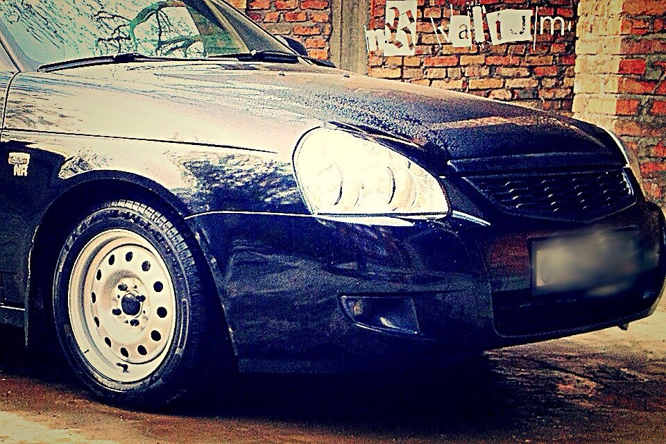 Решетки от приоры 2 без знака — Lada Приора седан, 1,6 л, 2013 года ...
