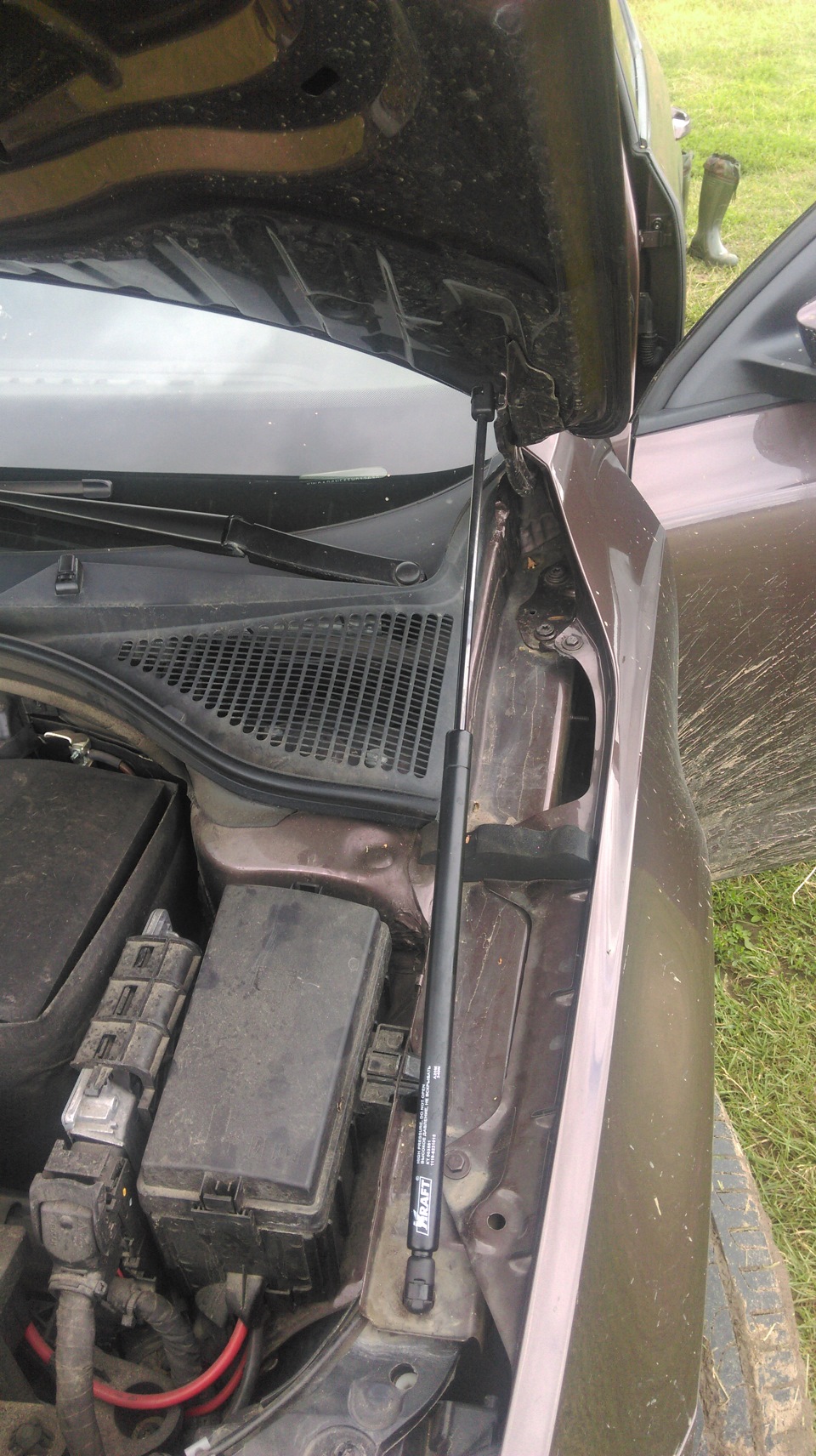 Газовые поршни капота — Skoda Octavia A7 Mk3, 1,8 л, 2014 года ...