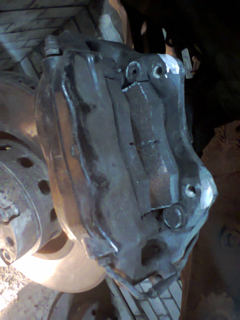 Переделка передних тормозов — Audi 200 (20v), 2,2 л, 1990 года | тюнинг ...