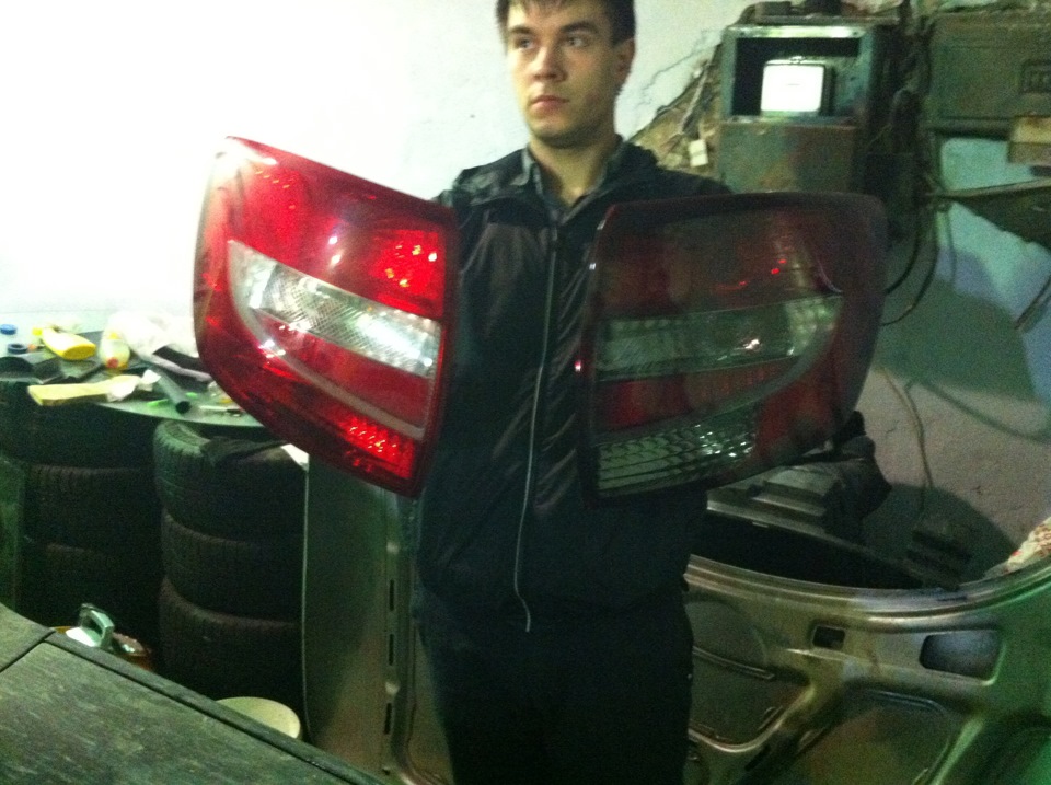 зотонировал задние фонари — Lada Гранта (1G), 1,6 л, 2011 года | тюнинг ...