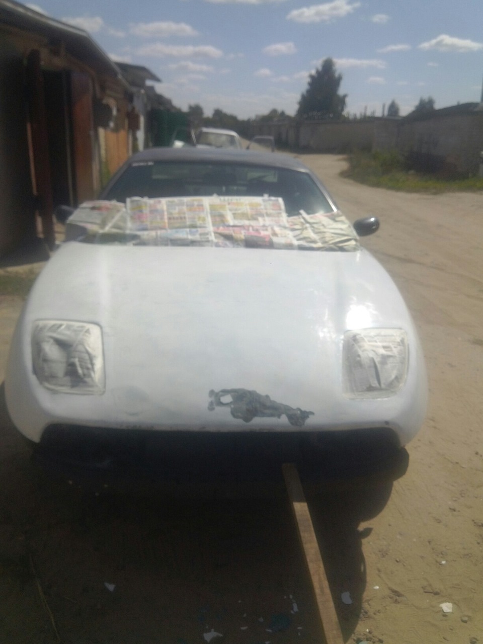 Подготовка к покраске капота — FIAT Coupe, 2 л, 1994 года | своими ...