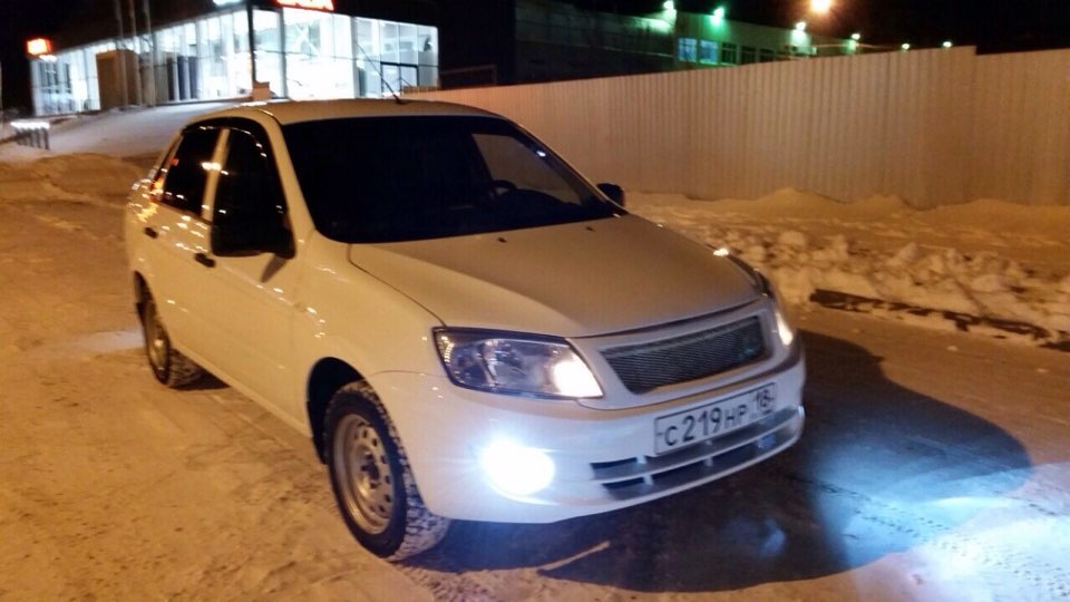 Гиславед нордфрост 200 прошёл первую 1000км — Lada Гранта, 2013 года ...