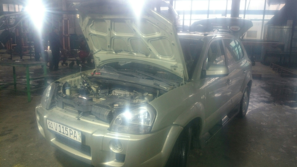 Установка пропана — Hyundai Tucson (JM), 2 л, 2007 года | визит на ...