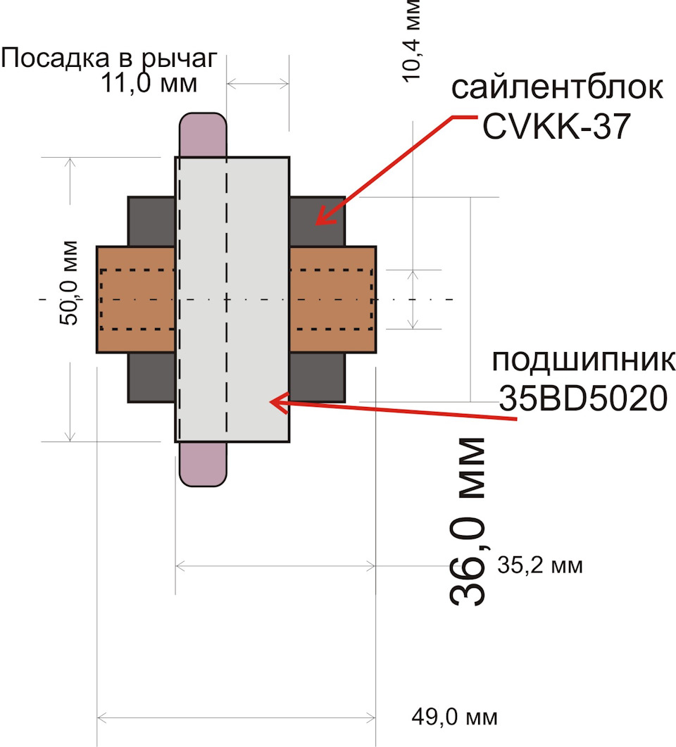 Передние верхние рычаги / доработка 51450-S3N-003 51460-S3N-003 — Honda  Odyssey (2G), 2,3 л, 2002 года | своими руками | DRIVE2