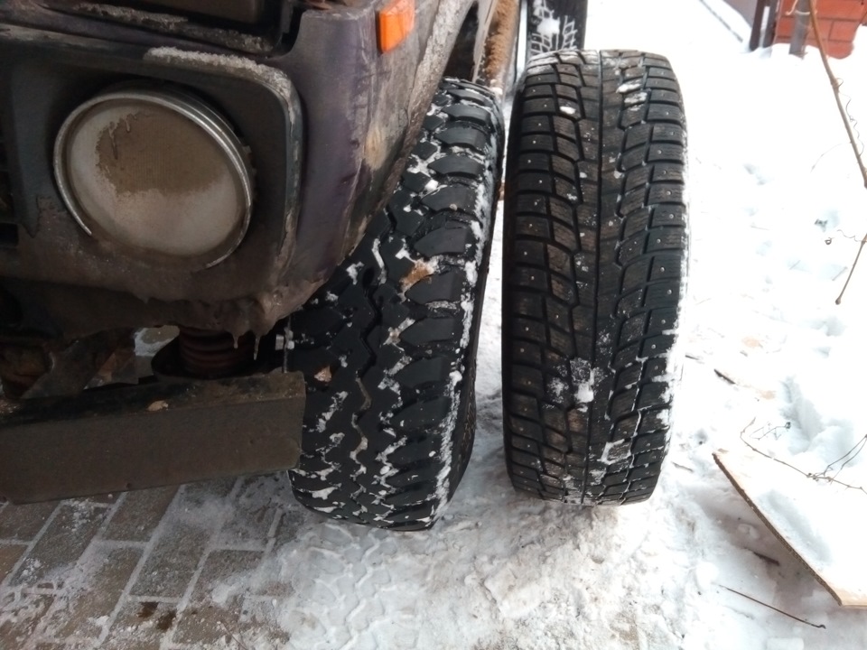 Замена резины))) — Lada 4x4 5D, 2,3 л, 1998 года | шины | DRIVE2