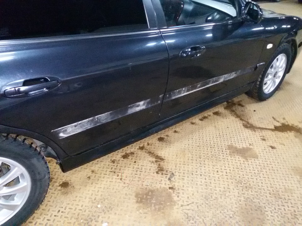 ремонт молдингов — Hyundai Sonata IV (EF), 2,7 л, 2007 года | своими ...