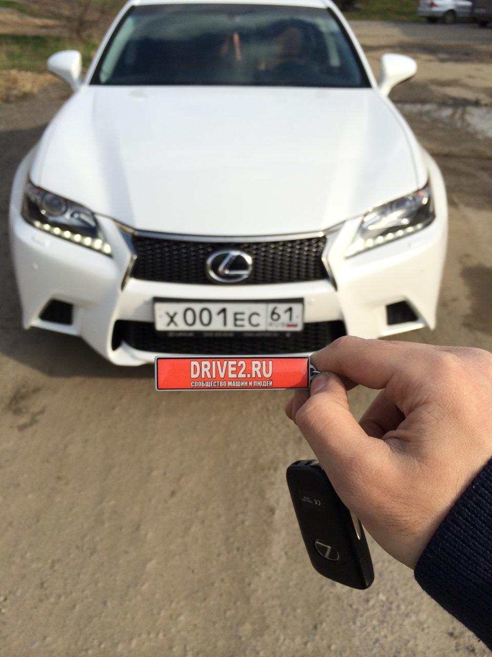 Брелок с гос. номером авто) — Lexus GS (L10), 2,5 л, 2013 года | аксессуары  | DRIVE2