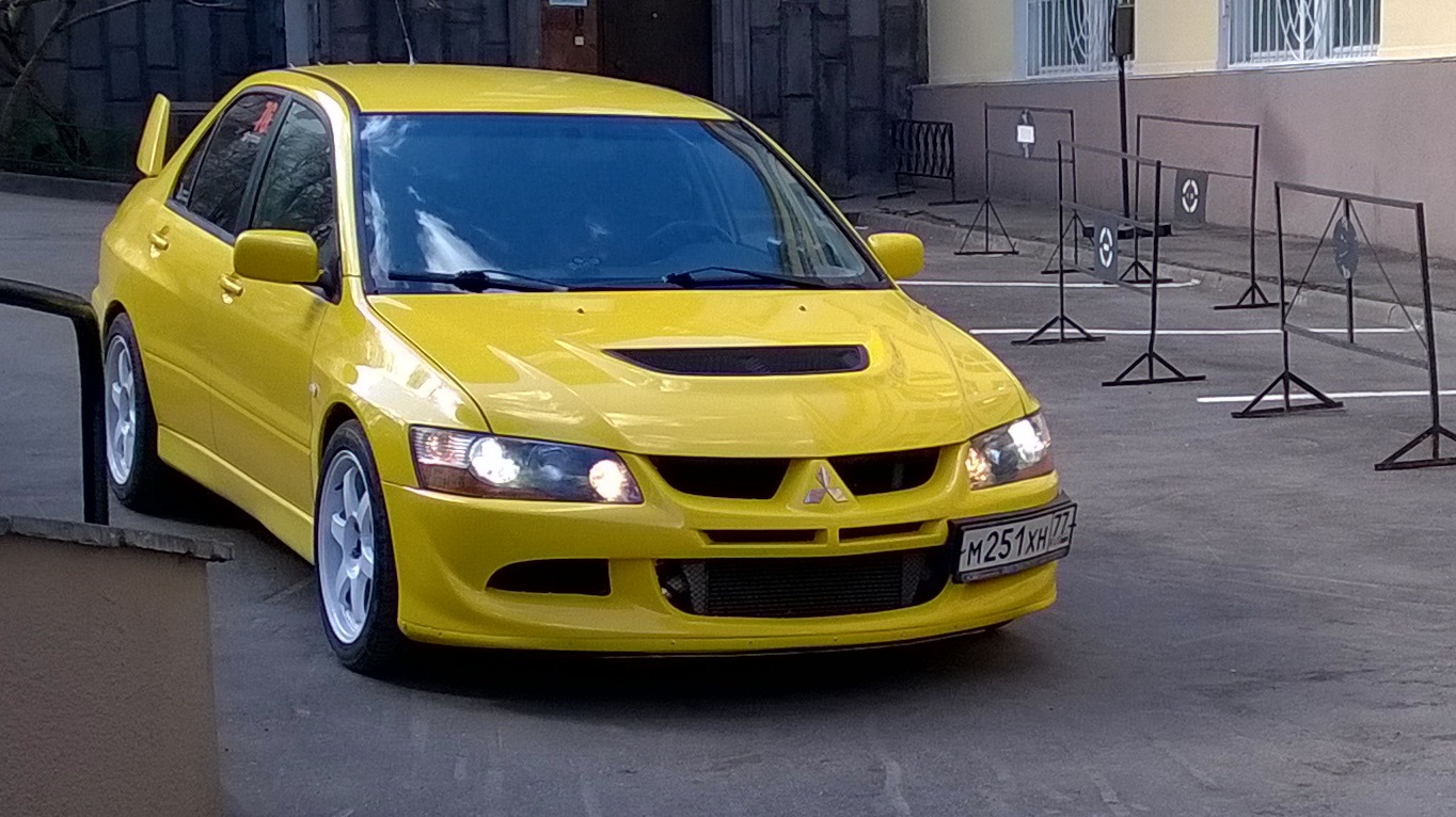 Mitsubishi Lancer Evolution VIII 2.0 бензиновый 2005 | желтый монстр на  DRIVE2