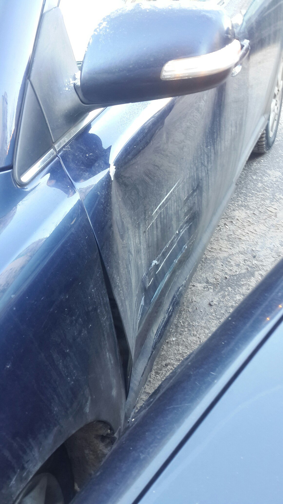 Попали с Веней в аварию. — Toyota Avensis II, 1,8 л, 2007 года | ДТП ...