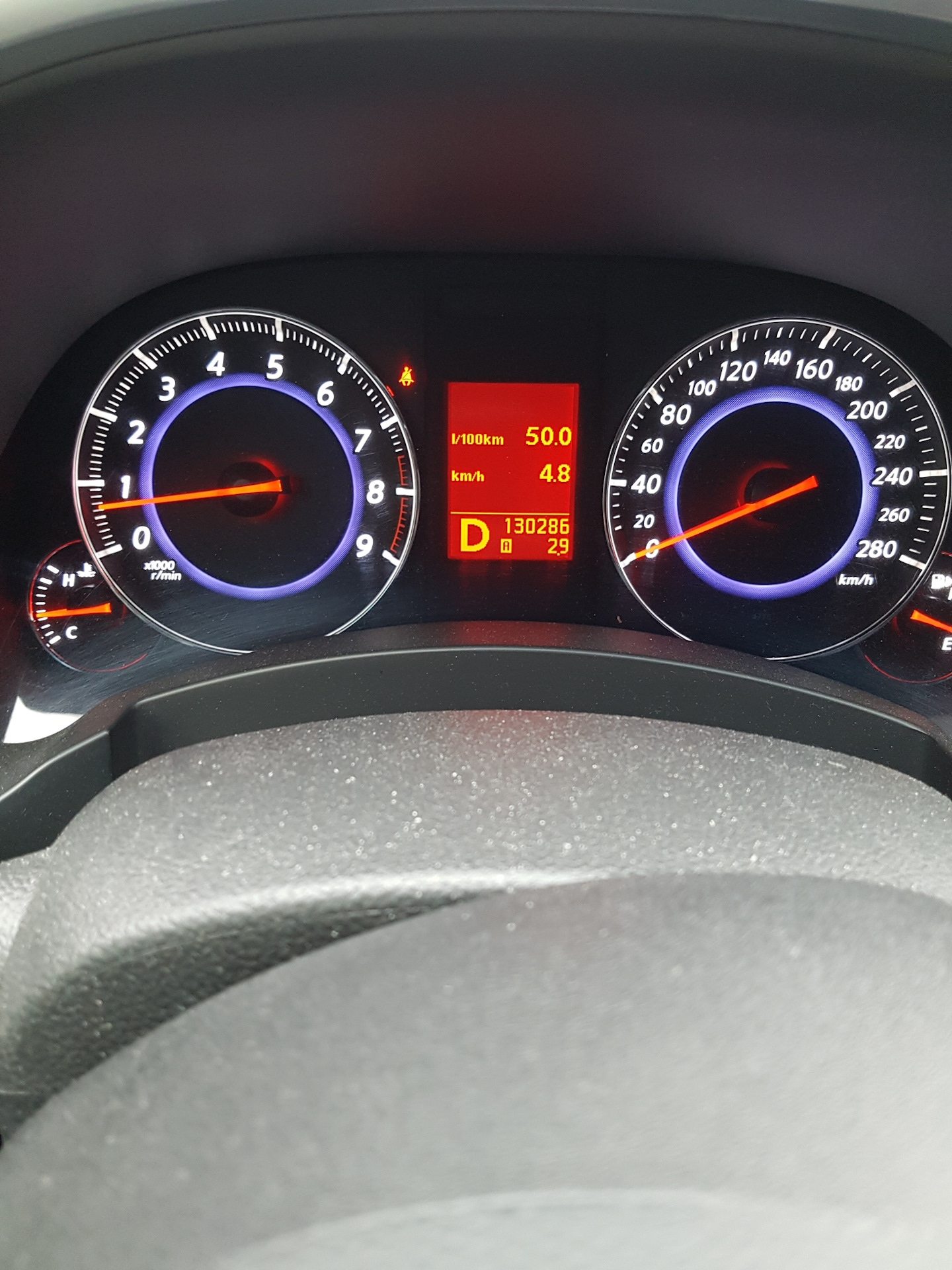 какой расход у инфинити