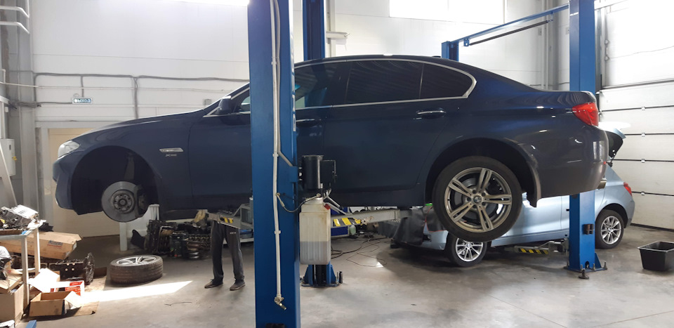 Биение тормозных дисков? Проточка! — BMW 5 series (F10), 3 л, 2012 года ...