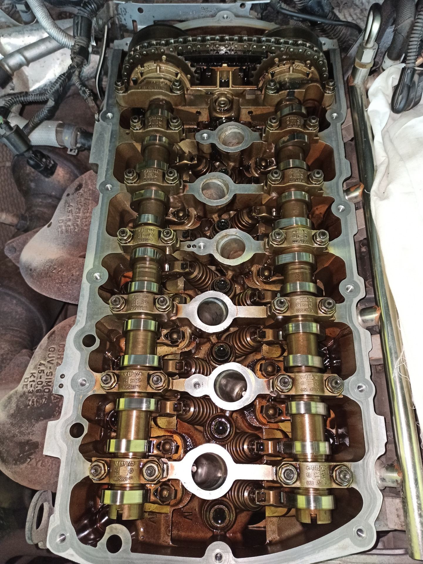 Замена маслоотделителя ВКГ — Volkswagen Touareg (2G), 3,6 л, 2012 года ...