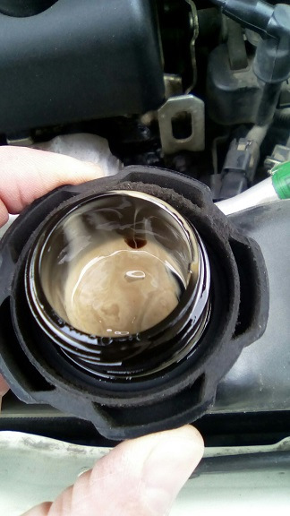 Эмульсия в маслозаливной горловине — Daewoo Nexia (N150), 1,6 л, 2012 ...