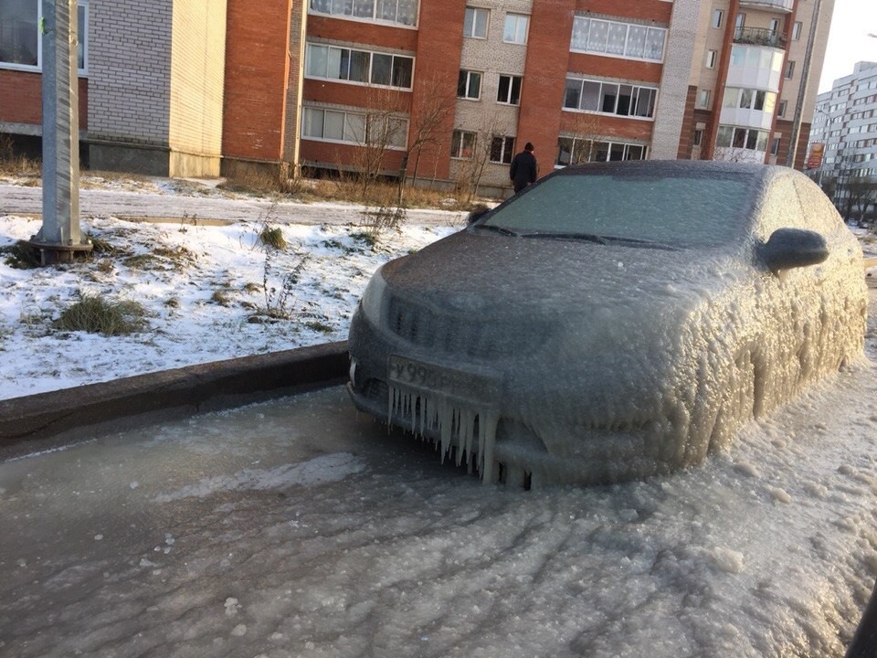 Парковка зимой