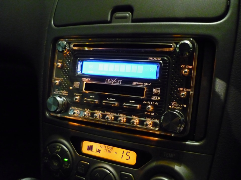 DMZ345BK 雄々し ADDZEST カーオーディオ デッキ MDLP AUX