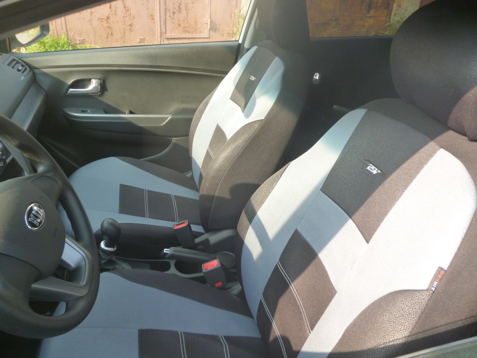 Чехлы — KIA Rio (3G), 1,4 л, 2014 года | стайлинг | DRIVE2