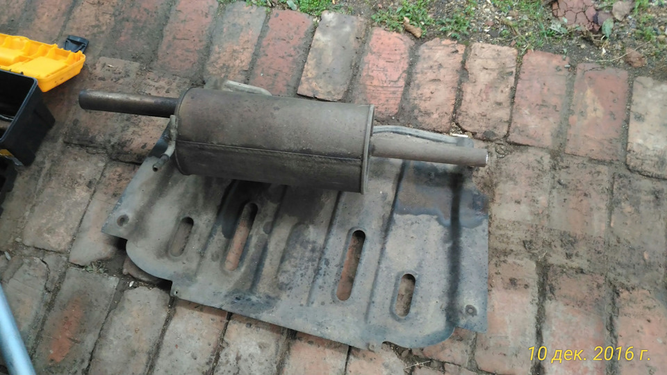 Ремонт резонатора рено логан без сварки