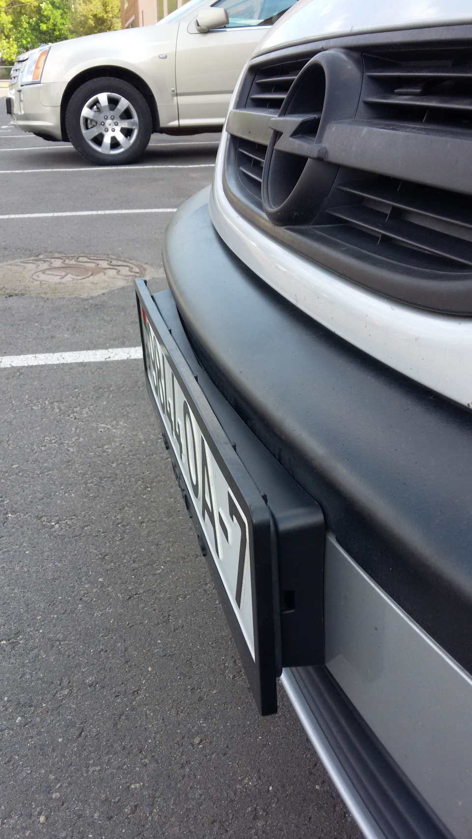 Подиум GM под номерной знак — Opel Zafira A, 1,8 л, 2003 года ...