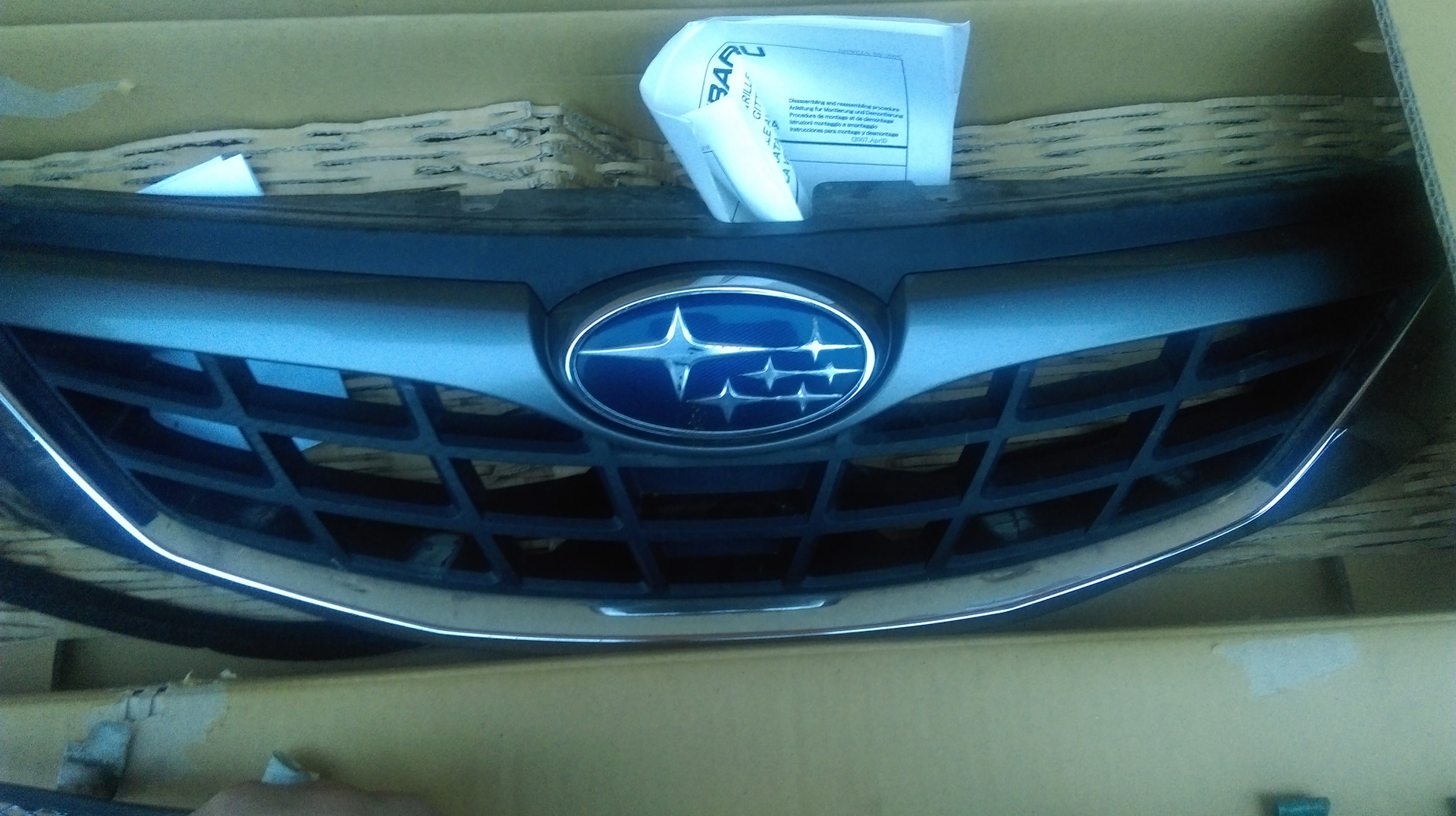 Тюнинговая решетка радиатора — Subaru Impreza (GE/GH), 2 л, 2008 года ...