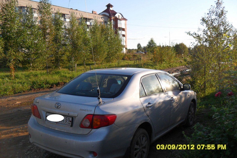 Новый кронштеин для Си-Би антенны — Toyota Corolla (140/150), 1,6 л ...