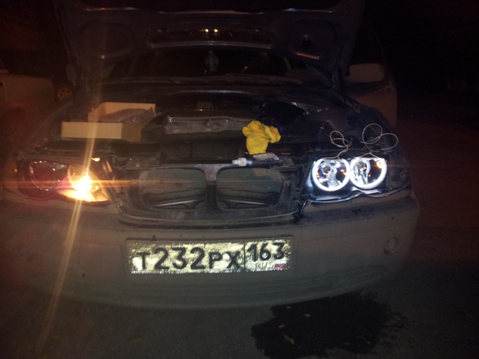 Белые ангельские глазки — BMW 3 series (E46), 2 л, 2002 года | стайлинг ...