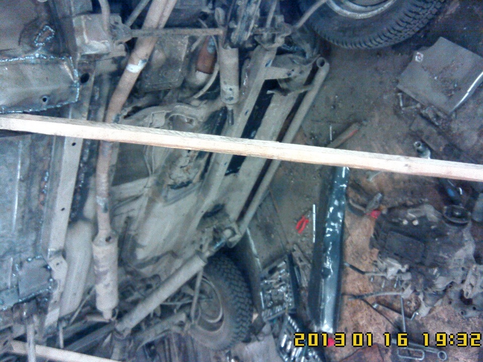 Снятие раздатки и усиление металла под ней — Lada 4x4 3D, 1,7 л, 1996 ...