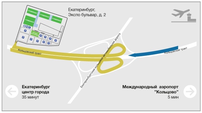 Карта экспо екатеринбург