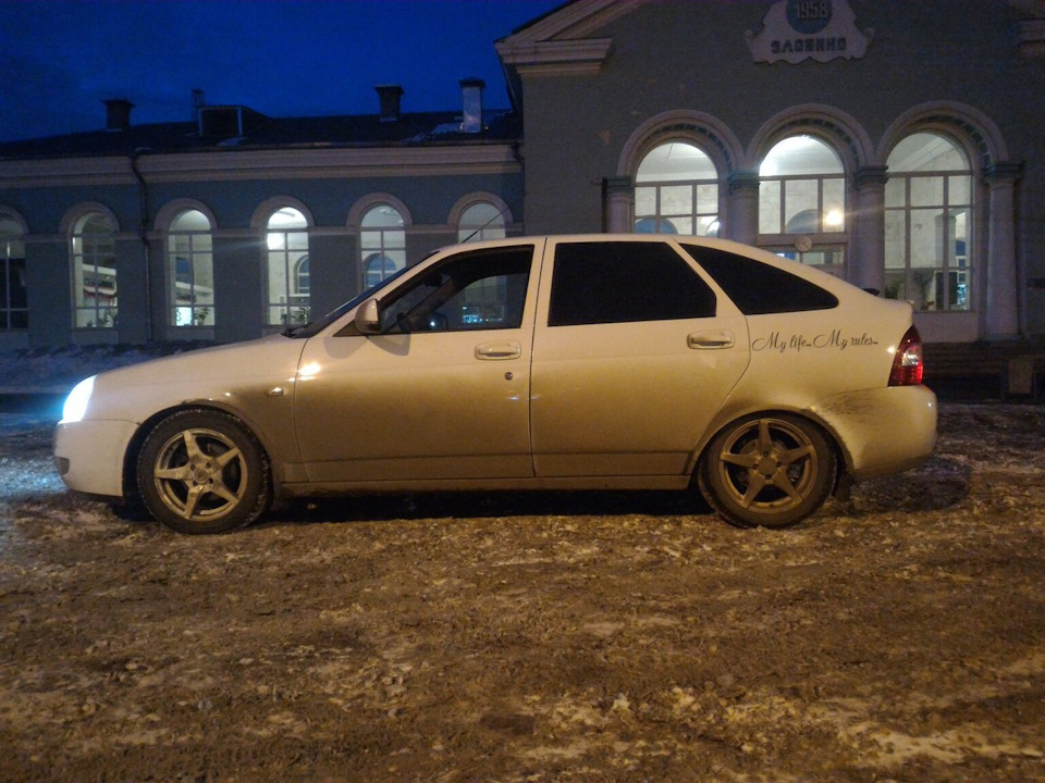 Подвеска с занижением на приору