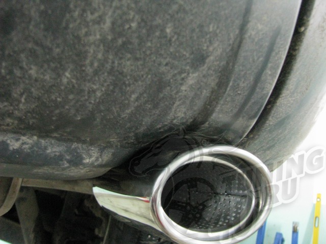 Установка двойного выхлопа — Nissan Qashqai (1G), 2 л, 2008 года ...