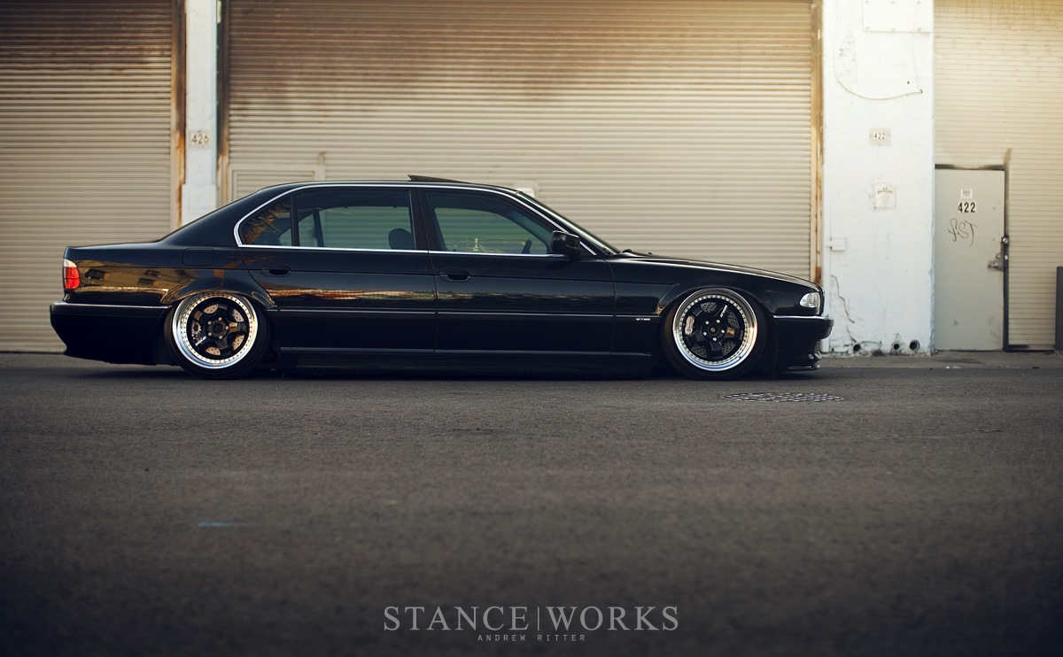 BMW e38 long stance