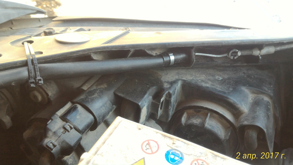 Трос капота — Hyundai Sonata V (NF), 2,4 л, 2005 года | своими руками ...